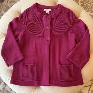 Dress Barn💝Fuchsia Knit Cardigan💝Women's Sz Large